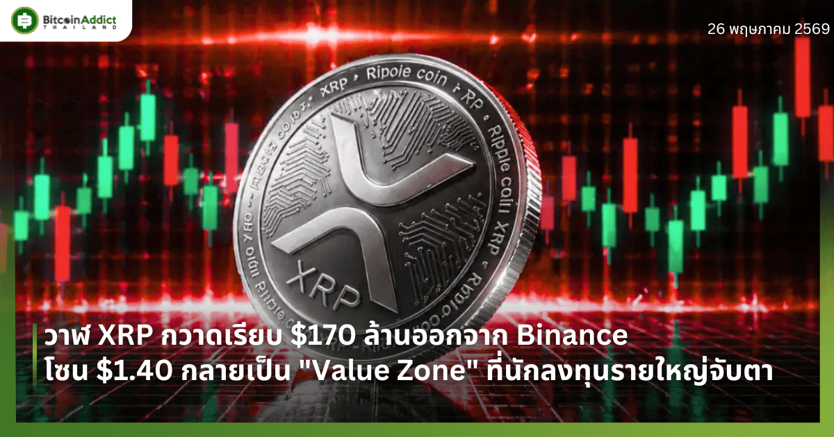 วาฬ XRP กวาดเรียบ $170 ล้านออกจาก Binance — โซน $1.40 กลายเป็น "Value Zone" ที่นักลงทุนรายใหญ่จับตา
